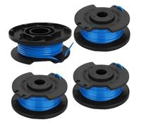 Galenkong 4 bobinas de recortadora compatibles con Ryobi RAC124 AC14RL3A OLT1832 RLT183215 RLT2925 RLT1825M13, cable de carrete de repuesto de 1.65 mm para desbrozadora inalámbrica Ryobi 18V 24V 40V