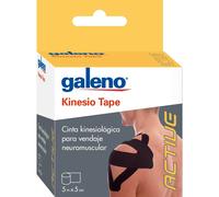 Galeno Kinesio Tape 5Mx5cm Negro 1 ud