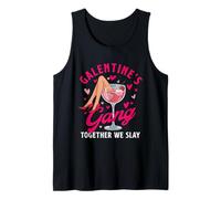 Galentine Gang Together We Slay - Hermanía del Día de Galentine Camiseta sin Mangas