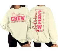 Galentines Crew 2026 Sudadera divertida para el día de San Valentín Love From My Tribe Galentine, Khika, M