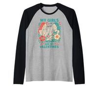 Galentines Crew My Girls Valentines Cute Woman Best Friend Camiseta Manga Raglan