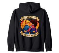 Galentine's Day Together We Slay Divertido diseño de Chica Sudadera con Capucha