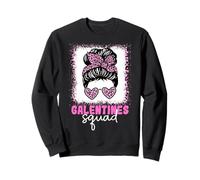 Galentines Squad Girls Night Besties Pink Hearts Sudadera