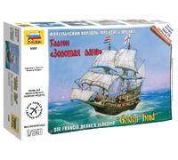 Galeón Inglés Golden Hind Sir Francis Drake Barco Pirata 1:350 Kit De Modelo