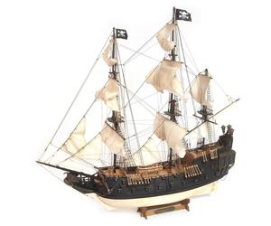 Galeón Pirata Cisne Negro-12012 Kit De Montaje En Madera Y Metal Para Construir
