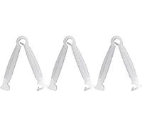 Galepromot 20 abrazaderas umbilicales blancas desechables para el cordón umbilical para cachorros, pequeños animales, nacimiento, cachorro, herramienta de abrazadera de diseño duradero, suministros