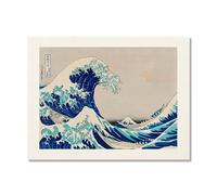Galería japonesa para pared, póster vintage de Ola Ukiyo-e, Katsushika Hokusai, Kanagawa, pintura en lienzo, sala de estar, decoración del hogar (SKU1,50.8 x 76.2 cm, sin marco)