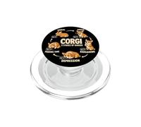 Gales Corgi 5 etapas del Hambre Divertido Regalo para Amantes de los Perros PopSockets PopGrip para MagSafe