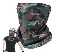Gales del cuello para hombres, polainas de cuello, Cubierta facial a prueba de viento, Seda de hielo transpirable motocicleta protectora motocicleta cubierta para hombres mujeres al aire libre, verde