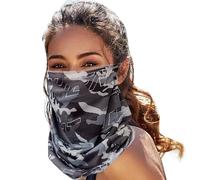 Gales del cuello para hombres, polainas de cuello, Cubierta facial a prueba de viento, Seda de hielo transpirable motocicleta protectora motocicleta cubierta para hombres mujeres al aire libre, gris