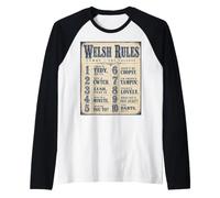 Galés gobierna el dialecto de los Valles Camiseta Manga Raglan