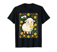 Gales Seguidor Lindo Cordero Rodeado De Narcisos Camiseta