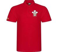 Gales Welsh Cymru - Polo de rugby para adultos, exclusivo, retro, vintage, unisex, rojo, para hombres y mujeres, gran regalo para cualquier fan del rugby galés para 6 naciones y Copa del Mundo de