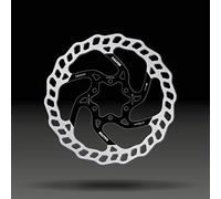 GALFER Bike MTB Disc Wave Ø160MM, Unisex niños, Plateado, ESTANDAR