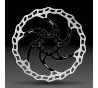 GALFER Disco de frenos Fixed Disc Wave 1,8 mm MTB 6 agujeros gris 200 mm