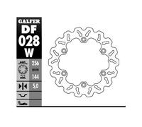 GALFER Freno Wave Fijo df028 W