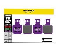 Galfer E-bike, Brake PAD Magura MT2 MT4 MT6 MT8 MTS Unisex Adulto, Negro, ESTANDAR