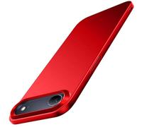 Galful Carcasa para iPhone 17 Air Funda Ultra Slim Case Mate Textura Trasera Fina Protección Militar Anti-Scrat Anti-Choque Duro PC Cover Hardcase-Rojo