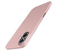 Galful Carcasa para iPhone 17 Funda Ultra Slim Case Mate Textura Trasera Fina Protección Militar Anti-Scrat Anti-Choque Duro PC Cover Hardcase-Oro Rosa