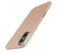 Galful Carcasa para iPhone 17 Funda Ultra Slim Case Mate Textura Trasera Fina Protección Militar Anti-Scrat Anti-Choque Duro PC Cover Hardcase-Oro