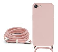 Galful Lanyard Case iPhone SE2 2022 Chain Case, Necklace Case iPhone SE 2020 Silicon Bumper Case Anti-Scratch Teléfono móvil Cadena Funda Protectora Funda iPhone 7/8 Case Cover