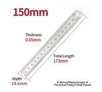 Galgas de Espesor, 1-15mm Wedge Feeler Gauges For Measurement Clearance Ruler Gap Ruler Filler Gauge Measuring Probes Thickness Meter Steel Ruler(Steel Ruler 150mm)