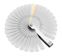 Galgas de Espesor,Juego Galgas Espesores,Galgas De Espesores de Acero Inoxidable,32 Cuchillas,Herramienta de medición del espesor,0,04-0,88 mm,Para medir ancho/grosor/dimensiones