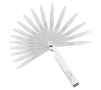 Galgas de Espesores 17 Cuchillas, 0.02-1.00mm Galga de Acero Métricas Galgas Reglaje Valvulas Herramienta de Medición Gap para Medir Ancho o Espesor de la Brecha