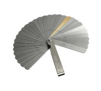 Galgas De Medición, Herramientas de Medición Brecha, Juego De 32 Galgas para Reglaje de Valvulas, Calibre de Galga de Acero, Cuchillas Métrica Marcada, Ancho o Espesores 0,04-0,88mm/0,0015-0,035"