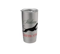 Galgo Italiano Corriendo Rápido Vaso térmico de acero inoxidable de doble pared