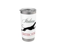 Galgo Italiano Corriendo Rápido Vaso térmico de acero inoxidable de doble pared
