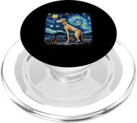 Galgo Italiano de Perro en Noche Estrellada Van Gogh PopSockets PopGrip para MagSafe