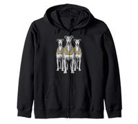 Galgo Italiano Galgo Iggy Rap Vieja Escuela Retro Retro Sudadera con Capucha