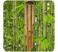Galgo Klang-Spiel Bambú Madera Decoración Móvil Tubos Sonidos Jardín Feng-Shui