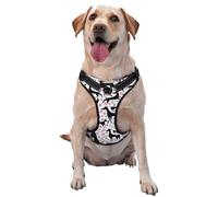 Galgos y corazón de Pata,Arnés para Mascotas, arnés Reflectante Ajustable para Perros,XL