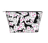 Galgos y corazón de Pata, Bolsa de artículos de tocador Bolsa de Maquillaje Bolsa de cosméticos Bolsa de artículos de tocador de Viaje portátil