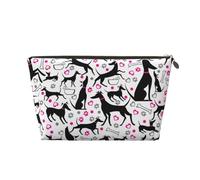 Galgos y corazón de Pata, Bolsa de Maquillaje Bolsa de cosméticos Bolsa de artículos de tocador de Viaje portátil Bolsa de artículos de tocador
