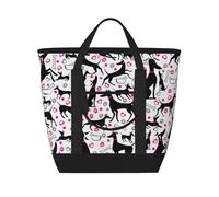 Galgos y corazón de pata,Bolsas de almuerzo de gran capacidad, bolsa de mano térmica para mujeres, hombres, trabajo, picnic, viajes.