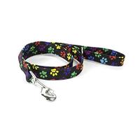 Galguita Amelie Correa de Paseo para Perros, Huellas de Colores, 2,5cm Ancho x 120cm Largo