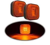 GALIBOS LED LATERALES AMBAR CATADIOPTRICO CUADRADO 12V 24V 2 UNIDADES MARCA FRISTOM HOMOLOGADOS