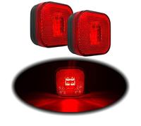 GALIBOS LED TRASEROS ROJOS CATADIOPTRICO CUADRADO 12V 24V 2 UNIDADES MARCA FRISTOM HOMOLOGADOS