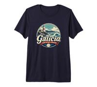 Galicia España Faro del Cabo Sileiro Costa Norte Camiseta Premium