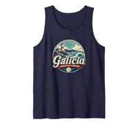 Galicia España Faro del Cabo Sileiro Costa Norte Camiseta sin Mangas