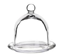GALICJA Recipiente de cristal con tapa de limón con tapa, recipiente de cristal con tapa, redondo, 7,2 x 9 cm