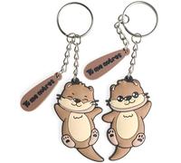 Galilea® Llaveros Originales para Parejas - Regalo pareja y Amistad, Regalos amigo invisible - Originales y Únicos (Nutrias)