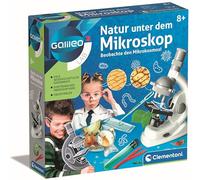 Clementoni Clementoni-69804 Galileo 69804-Galileo-Naturaleza bajo el microscopio, Talla única, Color Gris, Blanco (69804)
