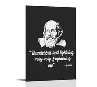 Galileo Galilei Cotizaciones Póster Pintura Decorativa Lienzo Arte de Pared Salón Póster Dormitorio Pintura, Arte de Pared Impresión de Imagen Moderna Decoración de Habitación Familiar 40 x 60 cm (40