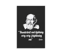 Galileo Galilei Cotizaciones Póster Pintura Decorativa Lienzo Arte de Pared Salón Póster Dormitorio Pintura, Arte de Pared Impresión de Imagen Moderna Decoración de Habitación Familiar 08 x 12