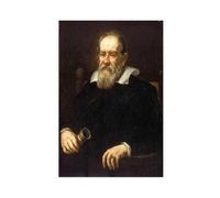 Galileo Galilei Portrait 1636 - Póster artístico en lienzo y arte de pared, impresión moderna para decoración de dormitorio familiar, 40 x 60 cm