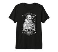 Galileo Galilei Telescopios Astronomía Divertida Ciencia Vintage Camiseta Premium